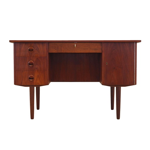 Teakhouten bureau, Deens ontwerp, 1970S, Productie: Denemarken