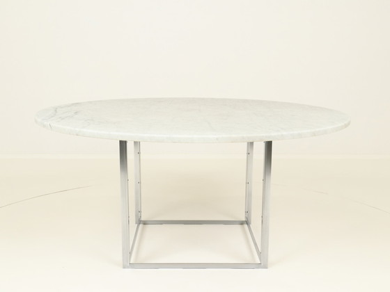 Image 1 of Eettafel Pk 54 van Poul Kjaerholm voor Fritz Hansen, Denemarken, 1987