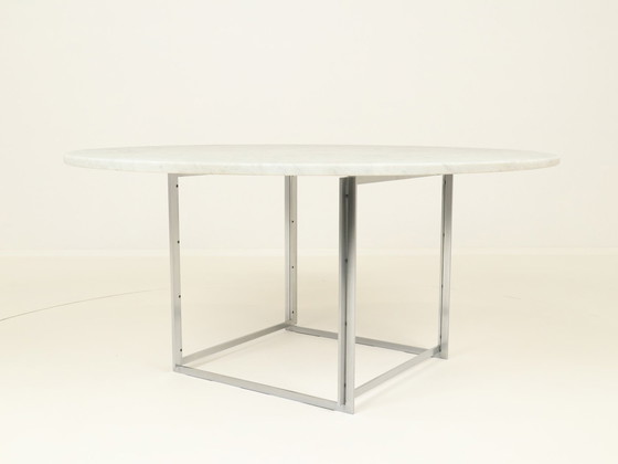 Image 1 of Eettafel Pk 54 van Poul Kjaerholm voor Fritz Hansen, Denemarken, 1987