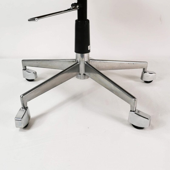 Image 1 of Vintage metalen, chromen en stoffen bureaustoel van Jacob Jensen voor Labofa, Denemarken 1960