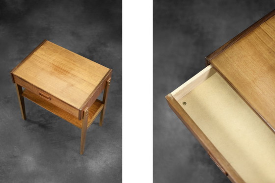 Image 1 of Vintage Mid Century Scandinavisch Modern Teak Nachtkastjes, 1960S, Set van 2