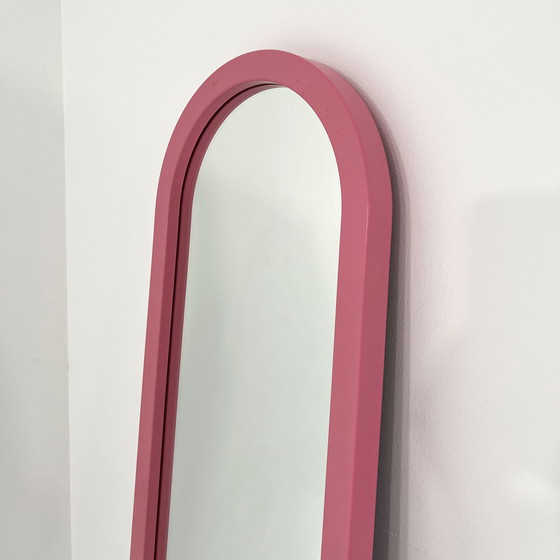 Image 1 of Roze lijstspiegel van Anna Castelli Ferrieri voor Kartell, 1980S