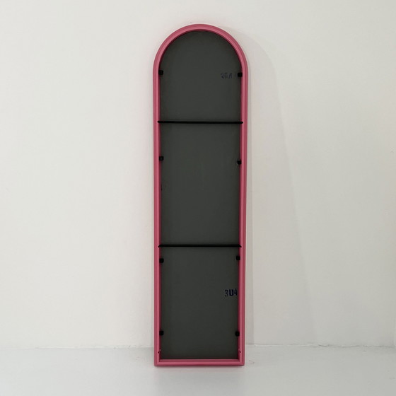 Image 1 of Roze lijstspiegel van Anna Castelli Ferrieri voor Kartell, 1980S