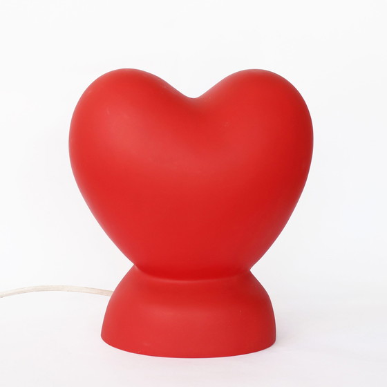 Image 1 of Vintage 90S hartvormige lamp