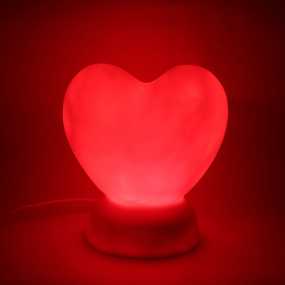 Image 1 of Vintage 90S hartvormige lamp