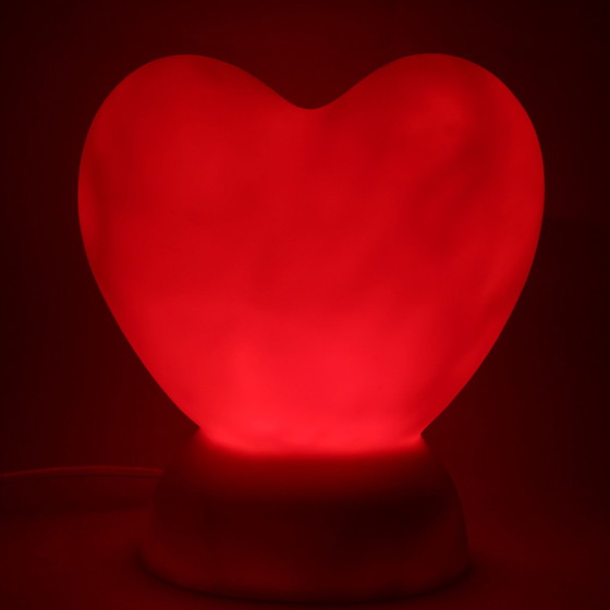 Image 1 of Vintage 90S hartvormige lamp