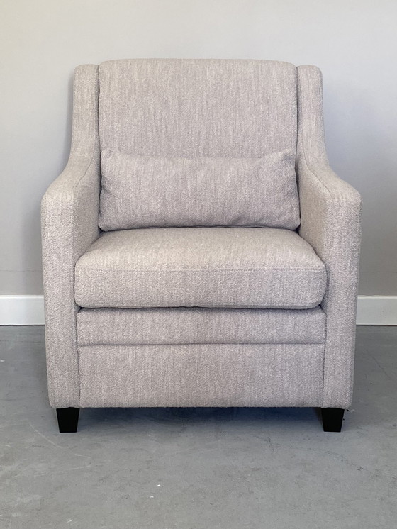 Image 1 of Klassieke Fauteuil Met Diepe Zit En Extra Lendekussen