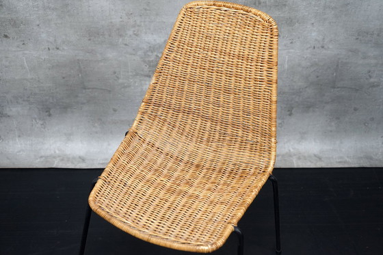 Image 1 of Mid Century fauteuil met voetenbankje van Gian Franco Legler voor Legler, jaren 1950, set van 2