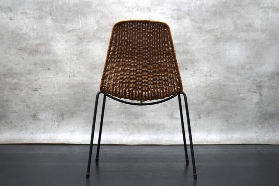 Image 1 of Mid Century fauteuil met voetenbankje van Gian Franco Legler voor Legler, jaren 1950, set van 2