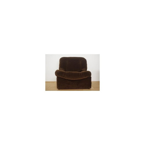 Image 1 of Set van 5 vintage Panarea modulaire chenille fauteuils van Lev en Lev, jaren 1970