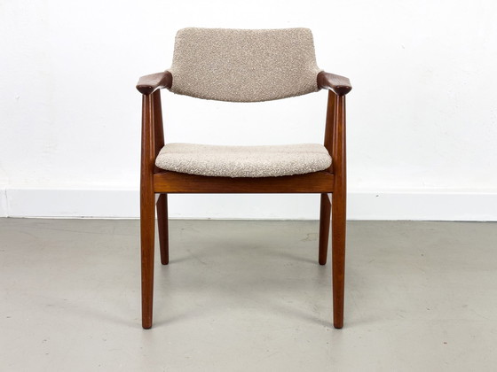 Image 1 of Set van 4 Teak en Bouclé Gm-11 fauteuils van Svend Aage Eriksen voor Glostrup, 1960S