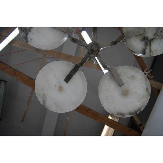 Image 1 of Vintage art deco marmeren kroonluchter, 1930