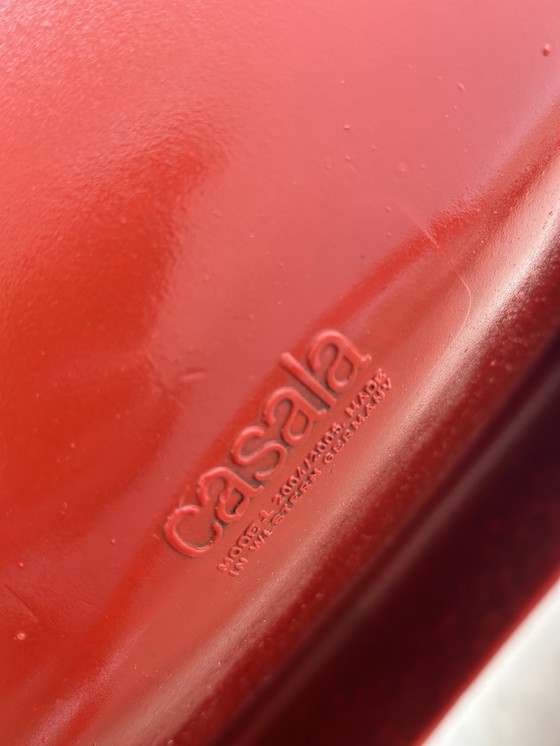 Image 1 of 2x Casala Rode Stoelen Spaceage