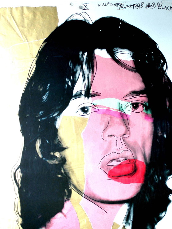 Image 1 of Andy Warhol - Mick Jagger (1975) - Mumok Wenen 2010 - Offset Litho