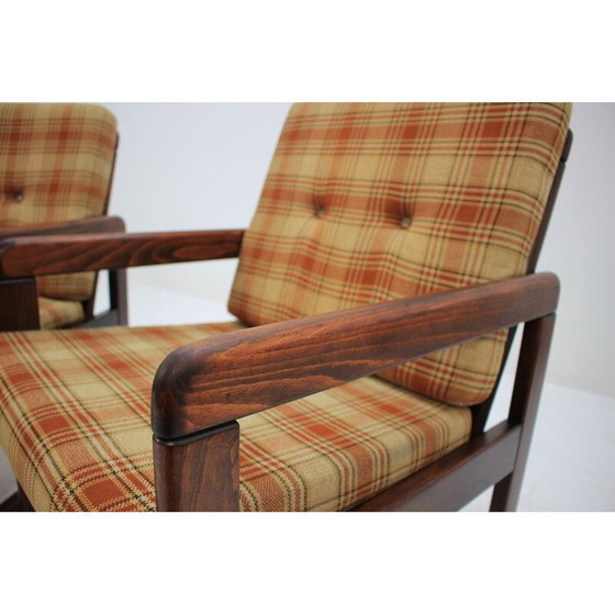 Image 1 of Set van 6 vintage fauteuils uit Tsjecho-Slowakije, 1970