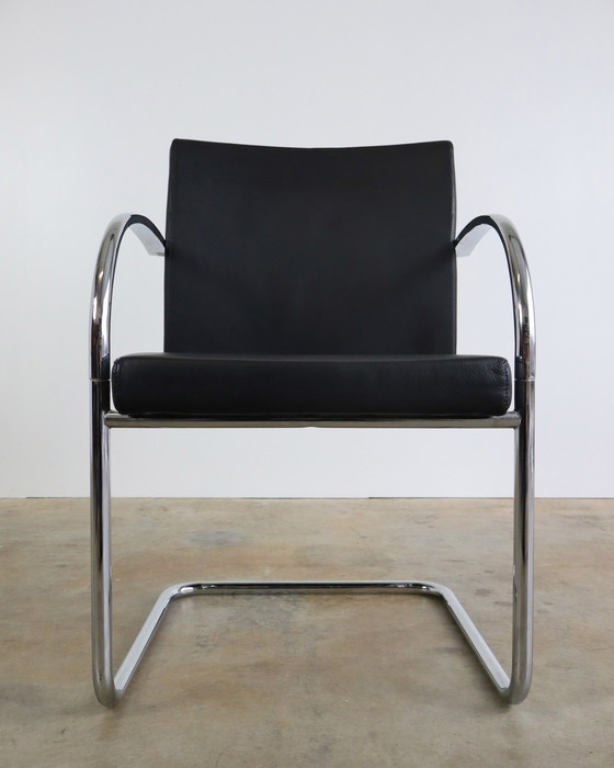 Image 1 of 8X Artifort Leren Slede Stoelen Door Wolfgang Mezger