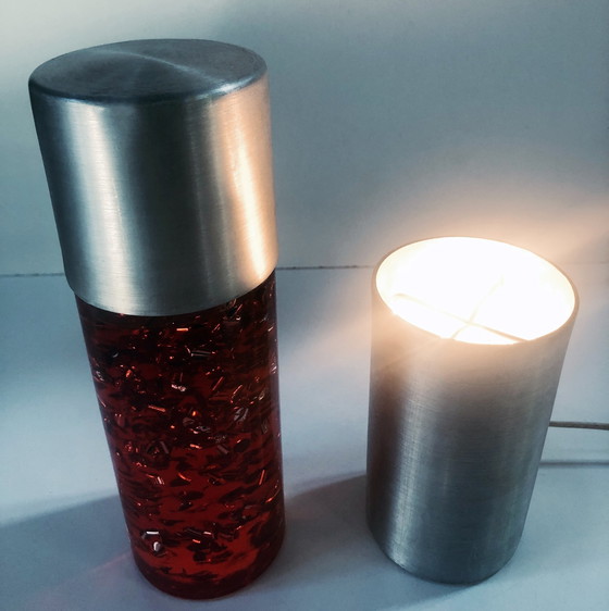 Image 1 of Lampe à Paillettes Vintage - Glitterlamp - Ruimtetijdperk - 1970