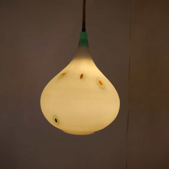 Image 1 of Vintage glas hanglamp