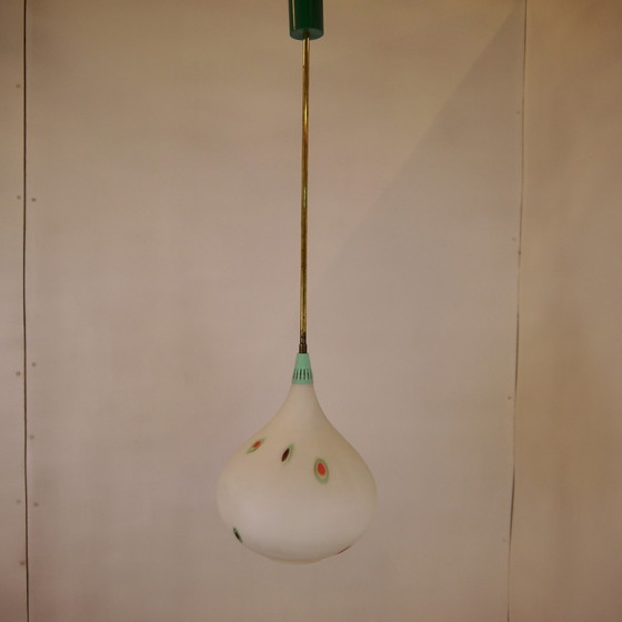 Image 1 of Vintage glas hanglamp