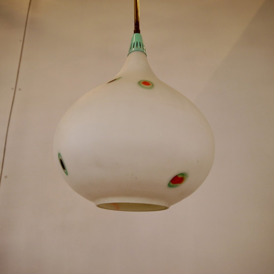 Image 1 of Vintage glas hanglamp