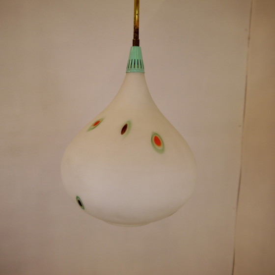 Image 1 of Vintage glas hanglamp