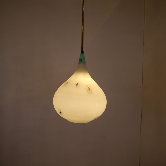 Image 1 of Vintage glas hanglamp