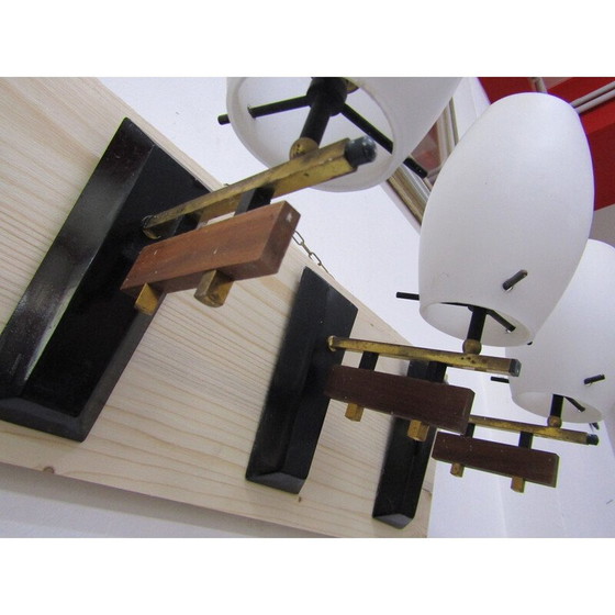 Image 1 of Set van 3 vintage wandlampen stilnovo