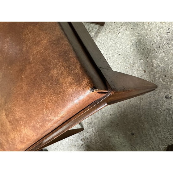 Image 1 of Set van 6 vintage mahonie en skai stoelen, 1940