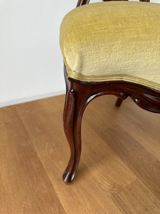 Image 1 of 6x Vintage eetkamerstoelen