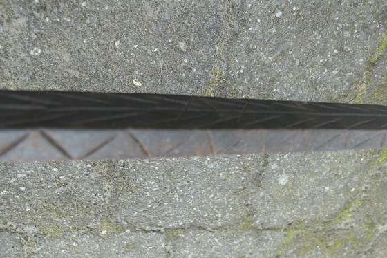 Image 1 of 2x Vintage Zware Antieke Vuurbokken