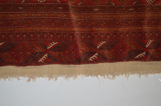 Image 1 of Roodkleurig Berber Tapijt, Made In Afghanistan