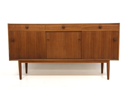  Scandinavisch Walnoten Dressoir, Hugo Troeds, Bjärnum, Zweden, 1960