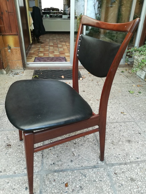 Vintage Eetkamertafel Met 6 Stoelen