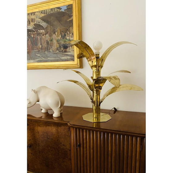 Image 1 of Vintage palmboom messing vloerlamp van Bottega Gadda, Italië 1960