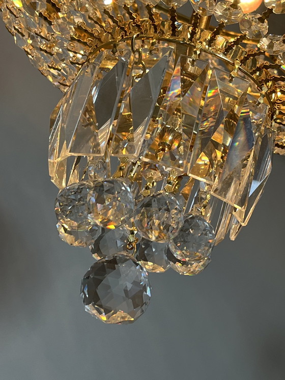 Image 1 of Gemerkte Swarovski Strass Kristallen Plafoniere Hanglamp