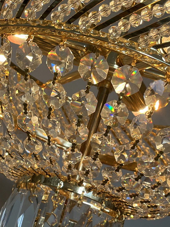 Image 1 of Gemerkte Swarovski Strass Kristallen Plafoniere Hanglamp