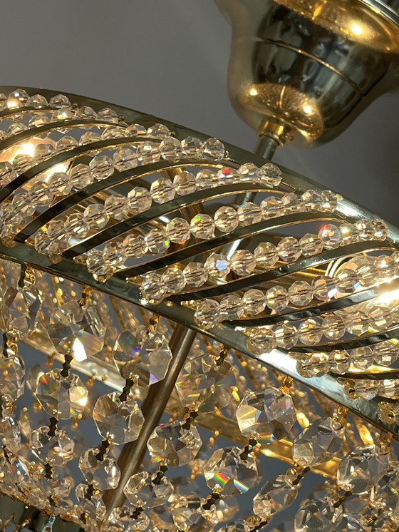 Image 1 of Gemerkte Swarovski Strass Kristallen Plafoniere Hanglamp