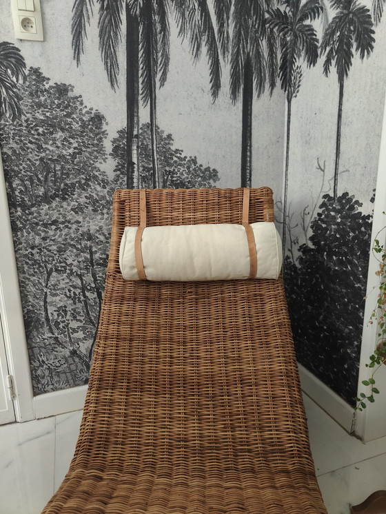 Image 1 of Karlskrona Karl Malmvall Rotan Lounge Chair Ikea 