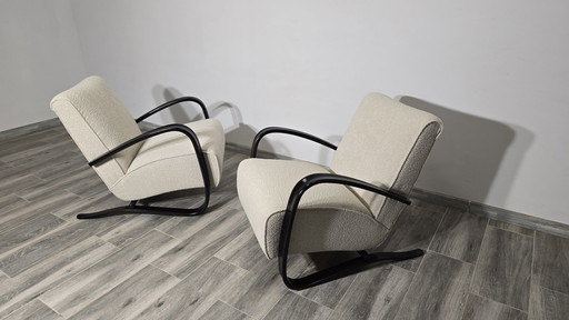 H-269 Fauteuils van Jindřich Halabala, 1940S, Set van 2