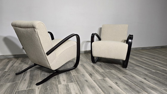 Image 1 of H-269 Fauteuils van Jindřich Halabala, 1940S, Set van 2