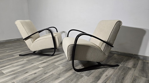 H-269 Fauteuils van Jindřich Halabala, 1940S, Set van 2