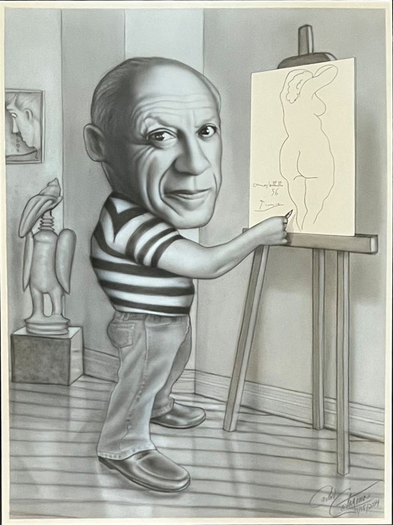 Image 1 of Carlos Cartagena Pablo Picasso is een pin-up