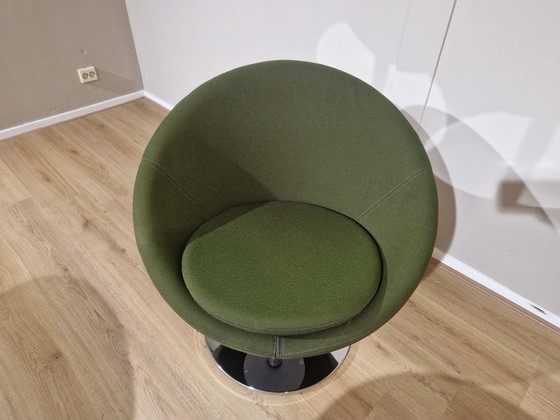 Image 1 of 4X Allermuir Conic Stoelen - Tafel - Design - Groen - Wit