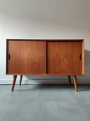 Vintage Deens dressoir in teak