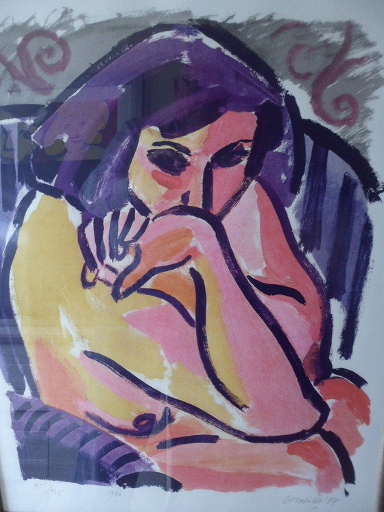 Image 1 of Corneille (1922-2010) Litho naar Matisse , Wanda - 1987.