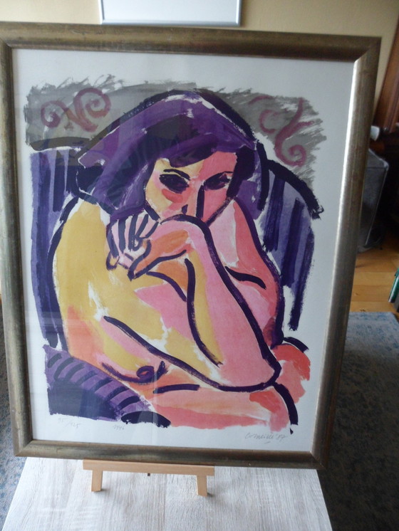 Image 1 of Corneille (1922-2010) Litho naar Matisse , Wanda - 1987.