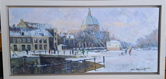 Image 1 of Winter in Amsterdam door A. Van Noort