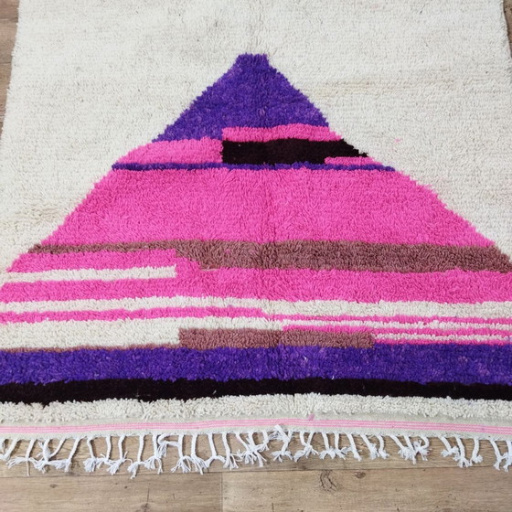 Image 1 of Handgemaakt Marokkaans Berber Tapijt Van Wol - Tapis Marocain Berbère En Laine Fait Main