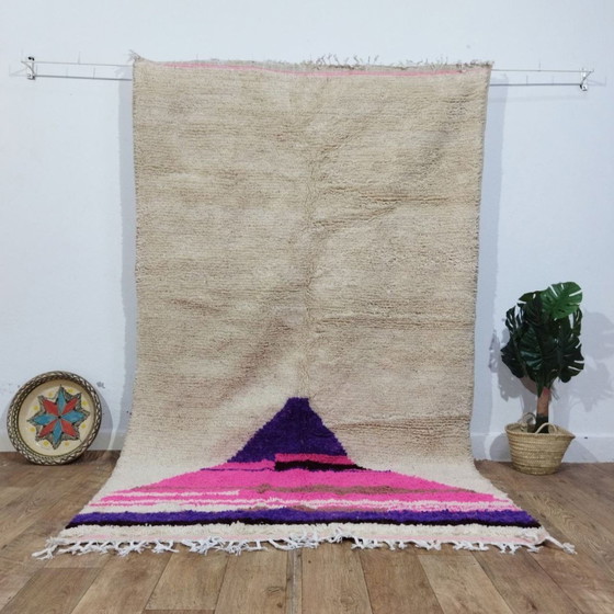 Image 1 of Handgemaakt Marokkaans Berber Tapijt Van Wol - Tapis Marocain Berbère En Laine Fait Main