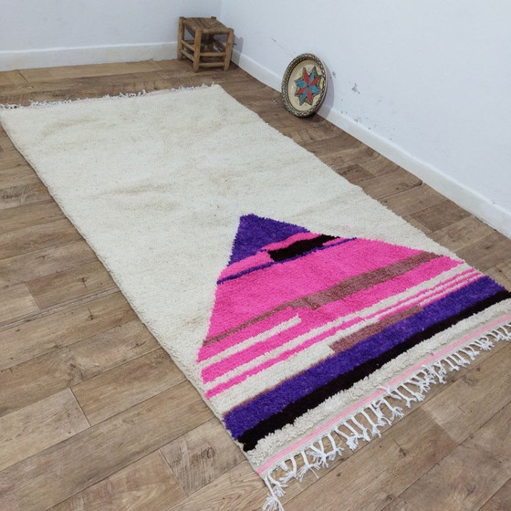 Image 1 of Handgemaakt Marokkaans Berber Tapijt Van Wol - Tapis Marocain Berbère En Laine Fait Main